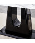 Modern Black Marble Dining Table Set with 6 Chairs