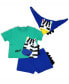ფოტო #1 პროდუქტის Baby Boys Zebra T Shirt, Shorts and Bib, 3 Piece Set