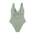 Фото #5 товара Women's Ribbed Plunge Twist-Front One Piece Swimsuit - Shade & Shore
