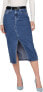 Фото #1 товара Юбка джинсовая средней длины Only ONLSIRI 15324365 синего оттенка