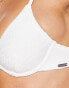 Фото #6 товара Free Society crinkle underwire bikini top in white