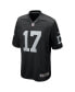 ფოტო #3 პროდუქტის Men's Davante Adams Black Las Vegas Raiders Game Jersey