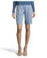 Фото #1 товара ALICE & OLIVIA Womens Solid Blue Stretch Cotton Casual Bermuda Shorts Size 2