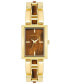 ფოტო #1 პროდუქტის Women's Quartz Gold-Tone Alloy Watch, 28mm x 21mm