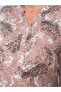 Фото #12 товара LCW Grace Kaçık Yaka Desenli Uzun Kollu Viskon Kadın Bluz
