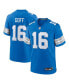 Фото #1 товара Nike Men's Jared Goff Blue Detroit Lions Game Jersey