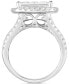 ფოტო #3 პროდუქტის Diamond Princess Cluster Engagement Ring (3 ct. t.w.) in 10k White Gold