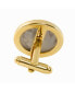 ფოტო #3 პროდუქტის Gold-Layered Indian Penny Bezel Coin Cuff Links