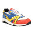 Diadora N9000 Dessau Lace Up Mens Blue, Orange, Yellow Sneakers Casual Shoes 17