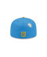 Фото #5 товара Men's X Staple Powder Blue, Gold Los Angeles Chargers Pigeon 59Fifty Fitted Hat