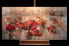 Acrylbild handgemalt Mohnblumenmeer