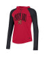 Women's Red Maryland Terrapins Gameday Mesh Performance Raglan Hooded Long Sleeve T-shirt