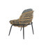 Фото #4 товара Набор стол и 2 кресла DKD Home Decor Серый Металл Стеклянный синтетический ротанг 55 x 55 x 47 cm