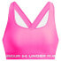 UNDER ARMOUR Crossback sports top medium support Rebel Pink / Rebel Pink / White, 2X - фото #2