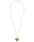 Фото #3 товара Multi-Gemstone Pavé Heart 18" Pendant Necklace (2 ct. t.w.) in 14k Gold-Plated Sterling Silver