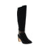 Фото #2 товара Clarks Spiced Flame 26127277 Womens Black Leather Zipper Over The Knee Boots 9.5