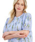 Фото #3 товара Блузка женская с принтом цветов и складками Nautica Jeans