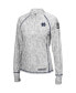 ფოტო #4 პროდუქტის Women's White Notre Dame Fighting Irish OHT Military-Inspired Appreciation Officer Arctic Camo Fitted Lightweight 1/4-Zip Jacket