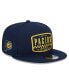 Фото #1 товара Men's Navy Indiana Pacers 2024 NBA All-Star Game Rally Drive Finish Line Patch 9FIFTY Snapback Hat