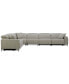 Фото #6 товара Adney 161" 6-Pc. Zero Gravity Fabric Sectional with 3 Power Recliners, Created for Macy's
