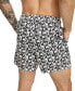 Karl Lagerfeld Men's Modern Euro Printed Stretch 5" Swim Trunks