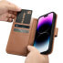 Фото #16 товара Чехол для смартфона ICARER iPhone 14 Pro Max Кожаный Anti-RFID Бронза