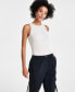 Фото #4 товара Women's Floral-Textured Sleeveless Bodysuit, Created for Macy's