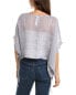 Фото #2 товара Eileen Fisher Linen Cropped Poncho Women's Grey L/Xl