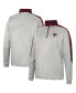 Фото #4 товара Men's Gray and Maroon Texas A&M Aggies Bushwood Fleece Quarter-Zip Jacket