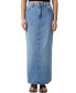 ფოტო #1 პროდუქტის Women's Blake Denim Maxi Skirt