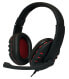 LogiLink HS0033 - Headset - Head-band - Calls & Music - Black - Red - Binaural - 2 m