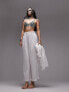 Фото #1 товара Topshop co-ord casual textured beach trouser in white