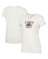 Фото #1 товара Women's White Wisconsin Badgers Vault Logo V-Neck T-shirt