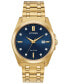 ფოტო #1 პროდუქტის Eco-Drive Men's Corso Gold-Tone Stainless Steel Bracelet Watch 41mm