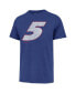 Фото #3 товара 47 Brand Men's Blue Kyle Larson Driver Number Franklin T-Shirt