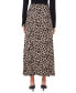 Women's Pull-On A-Line Cheetah Print Midi Skirt