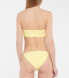JADE swim 286046 Womens Shirred Bandeau Swim Top Separates Yellow, Size Medium
