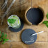 Фото #9 товара Столовая посуда Moritz & Moritz набор подставок под стаканы круглых из натурального сланца 19 предметов