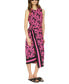 ფოტო #11 პროდუქტის Women's Printed Sleeveless Midi Dress