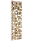 Фото #4 товара 'Textured 2' Metallic Handed Painted Rugged Wooden Blocks Wall Sculpture - 72" x 22"