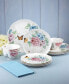 Butterfly Meadow Hydrangea 12 Pc. Dinnerware Set, Service for 4