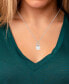 ფოტო #2 პროდუქტის Cultured Freshwater Pearl (8mm) & Lab-Created White Sapphire (1/20 ct. t.w.) 18" Pendant Necklace in Sterling Silver & Gold-Plate
