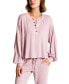 Фото #1 товара Women's Blair Hacci Long Sleeve Pajama Top