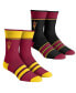 ფოტო #1 პროდუქტის Youth Boys and Girls Socks Arizona State Sun Devils Multi-Stripe 2-Pack Team Crew Sock Set