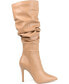 Фото #2 товара Women's Sarie Extra Wide Calf Ruched Stiletto Boots