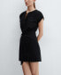 ფოტო #5 პროდუქტის Women's Pocket Detail Bow Dress