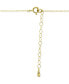 ფოტო #4 პროდუქტის Cubic Zirconia Octagon Halo Pendant Necklace in 18k Gold-Plated Sterling Silver 16" + 2" extender, Created for Macy's