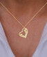 ფოტო #2 პროდუქტის Cubic Zirconia Heart Necklace (1 3/8 ct. t.w.) in 14k Gold Over Sterling Silver
