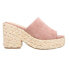 Фото #1 товара Corkys Solstice Wedge Womens Pink Casual Sandals 41-0260-BLSH