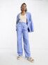 Фото #1 товара & Other Stories co-ord linen blend tailored trousers in blue